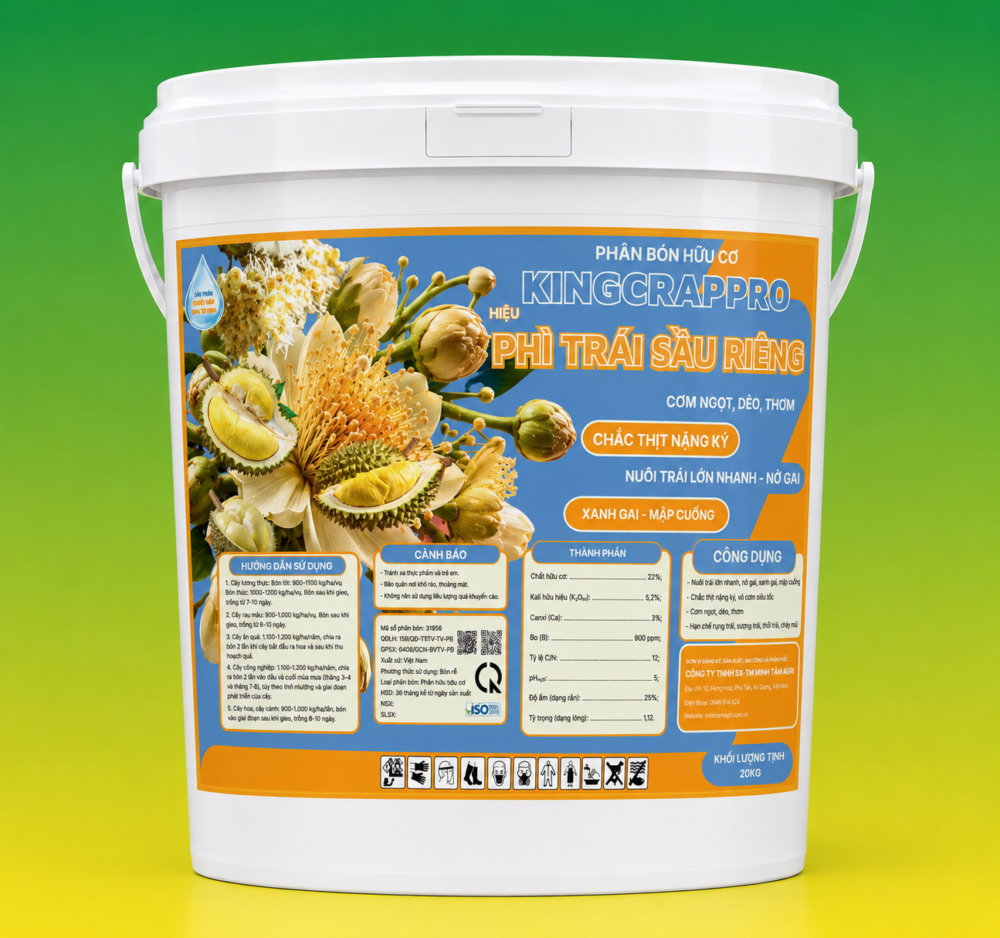PHÂN BÓN HỮU CƠ KINGCRAPRO – PHÌ TRÁI SẦU RIÊNG